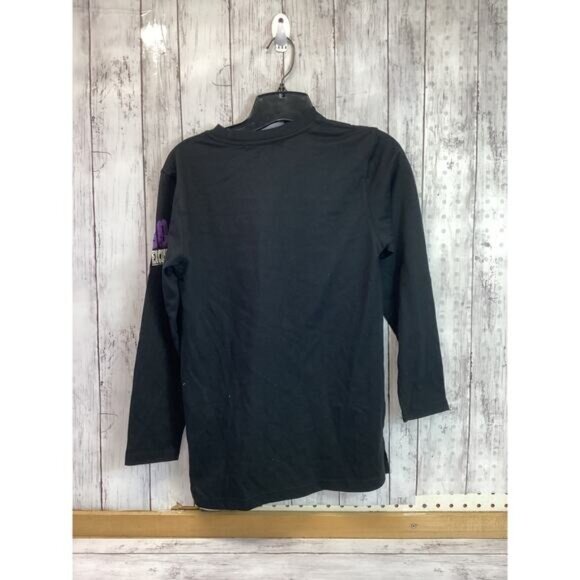 No Excuses Black & purple T-Shirt Size M 10-12 - Picture 2 of 4